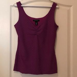 NWT WHBM sleeveless top in purple/fuscia SZ M